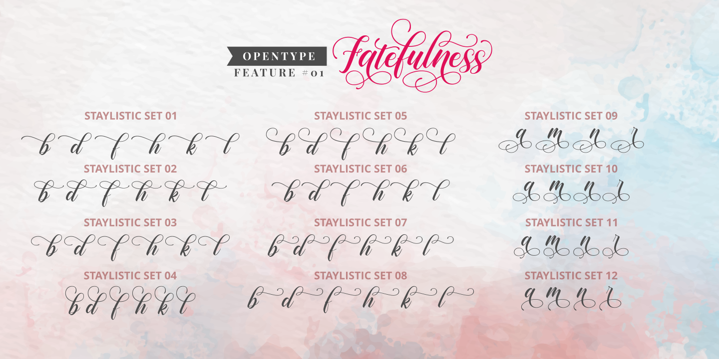 Beispiel einer Fatefulness Regular-Schriftart